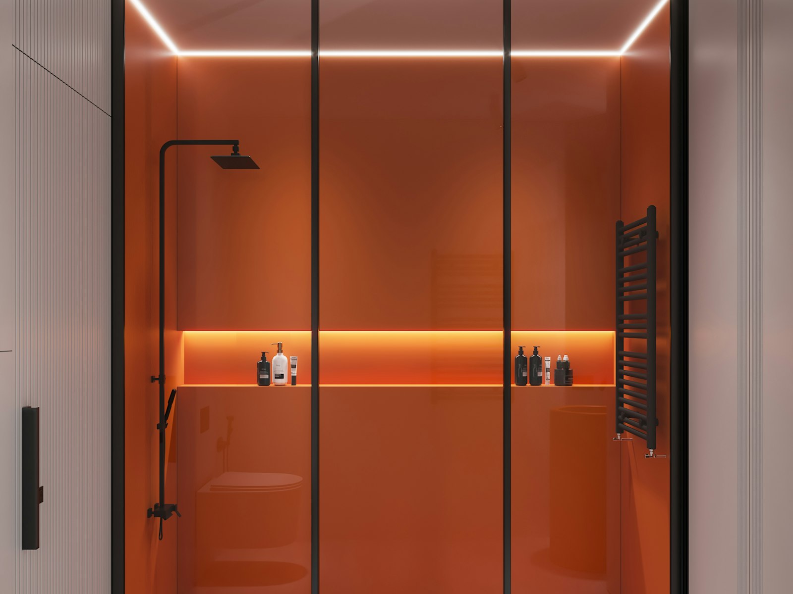 Trio Frame Üç Panelli Niş Kabin